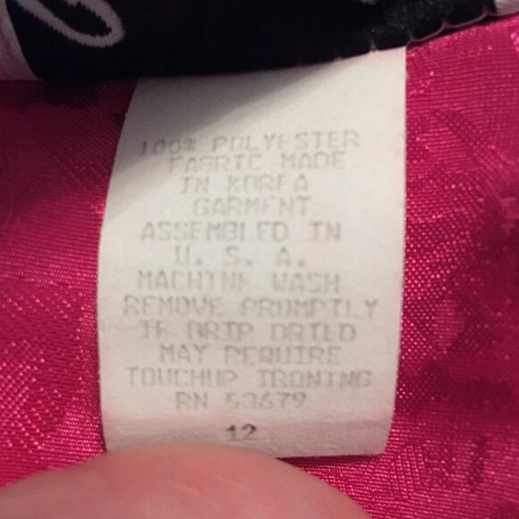 Vibrant Hot Pink Vintage 80s Secretary Button Up Blouse - Picture 5 of 6